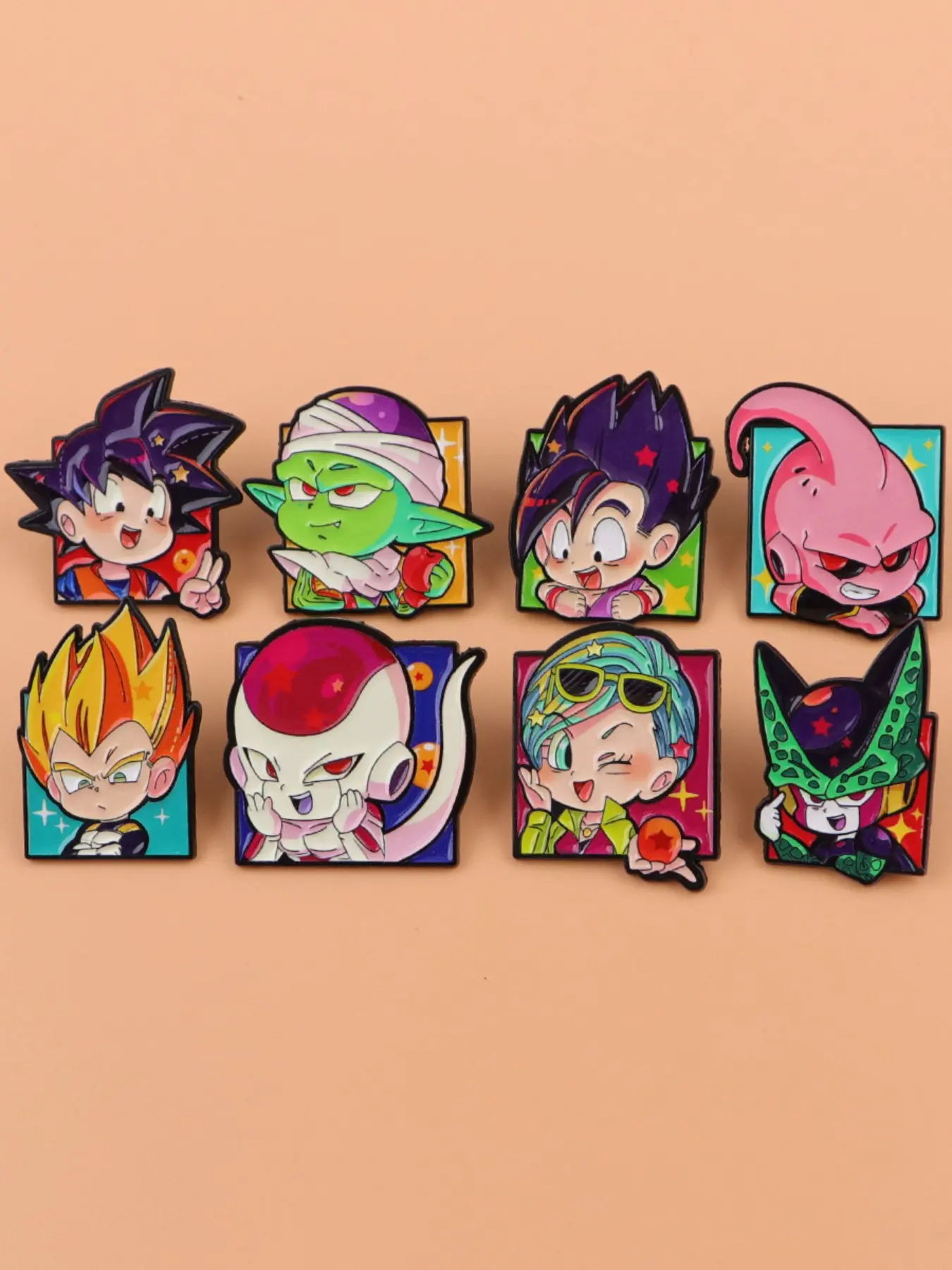 8pcs/set Dragon Anime Enamel Pins, Elegant Lapel Pins for Sweaters and Backpacks, Fashion Hat Accessories, Unique Gift for Anime Lovers