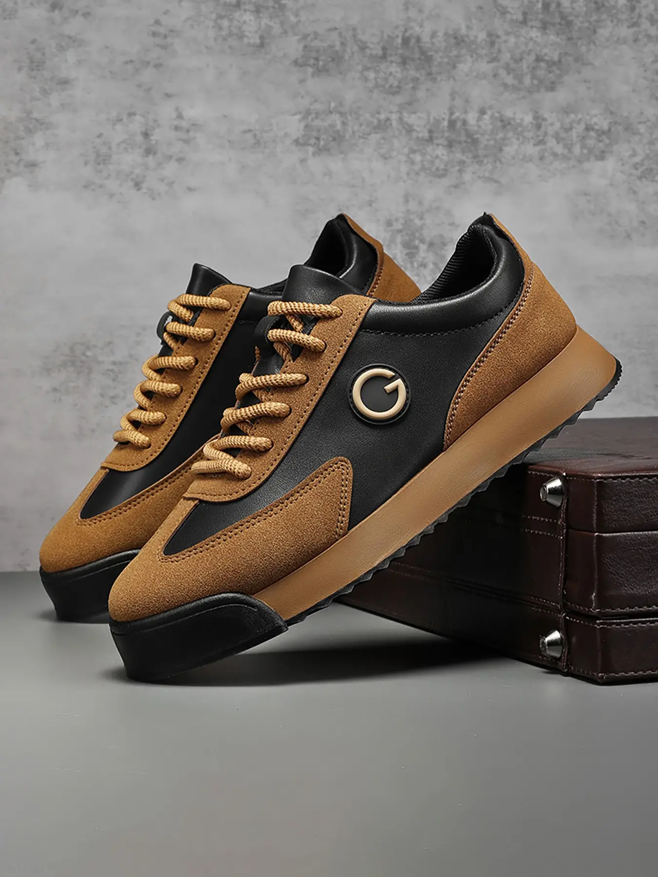 Men's Fashion Sporty Casual Shoes, Comfortable Low Top Lace Up Sneakers, Stylish Design for Daily Wear & Outdoor Activities