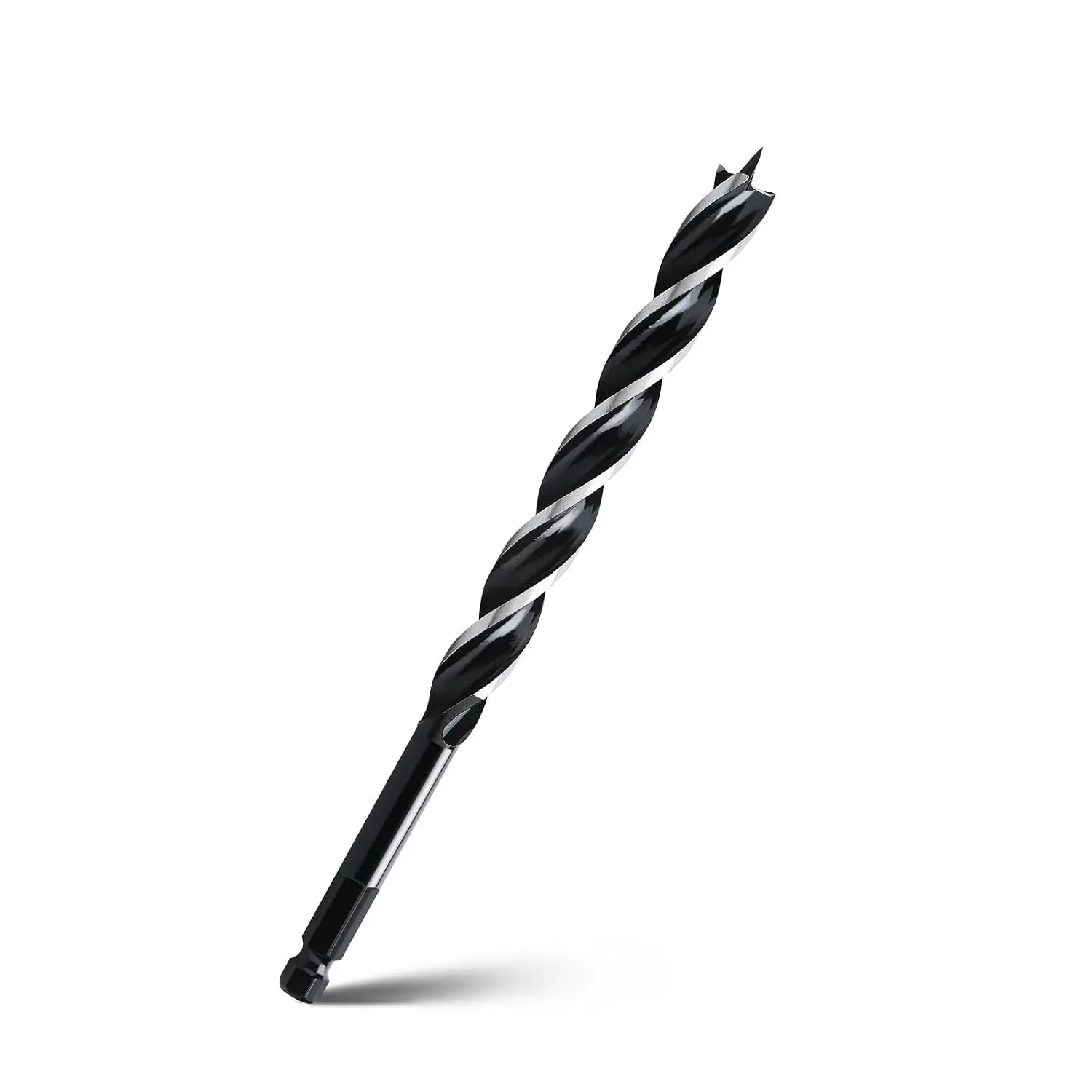 1/2" x 10" Auger Drill Bit for Wood, Hex Shank Tri Flute Ship Auger Long Drill Bit for Soft and Hard Wood,Tree Stump,Plastic,Drywall and Composite Materials