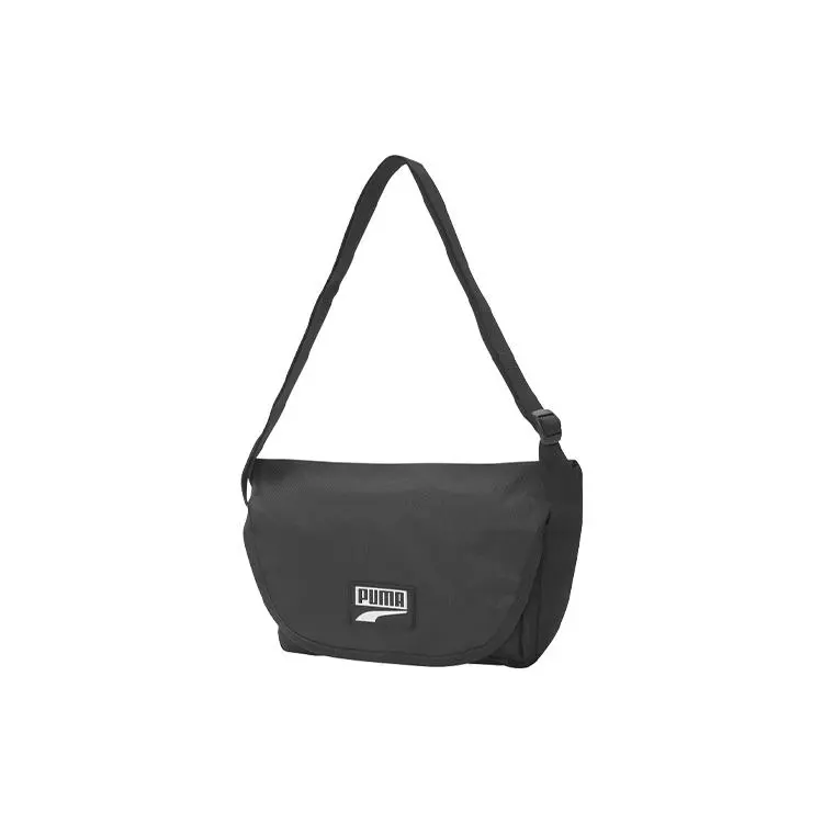 Puma Letter Logo Fabric Crossbody Bag for Men and Women – Mini Unisex Style in Black