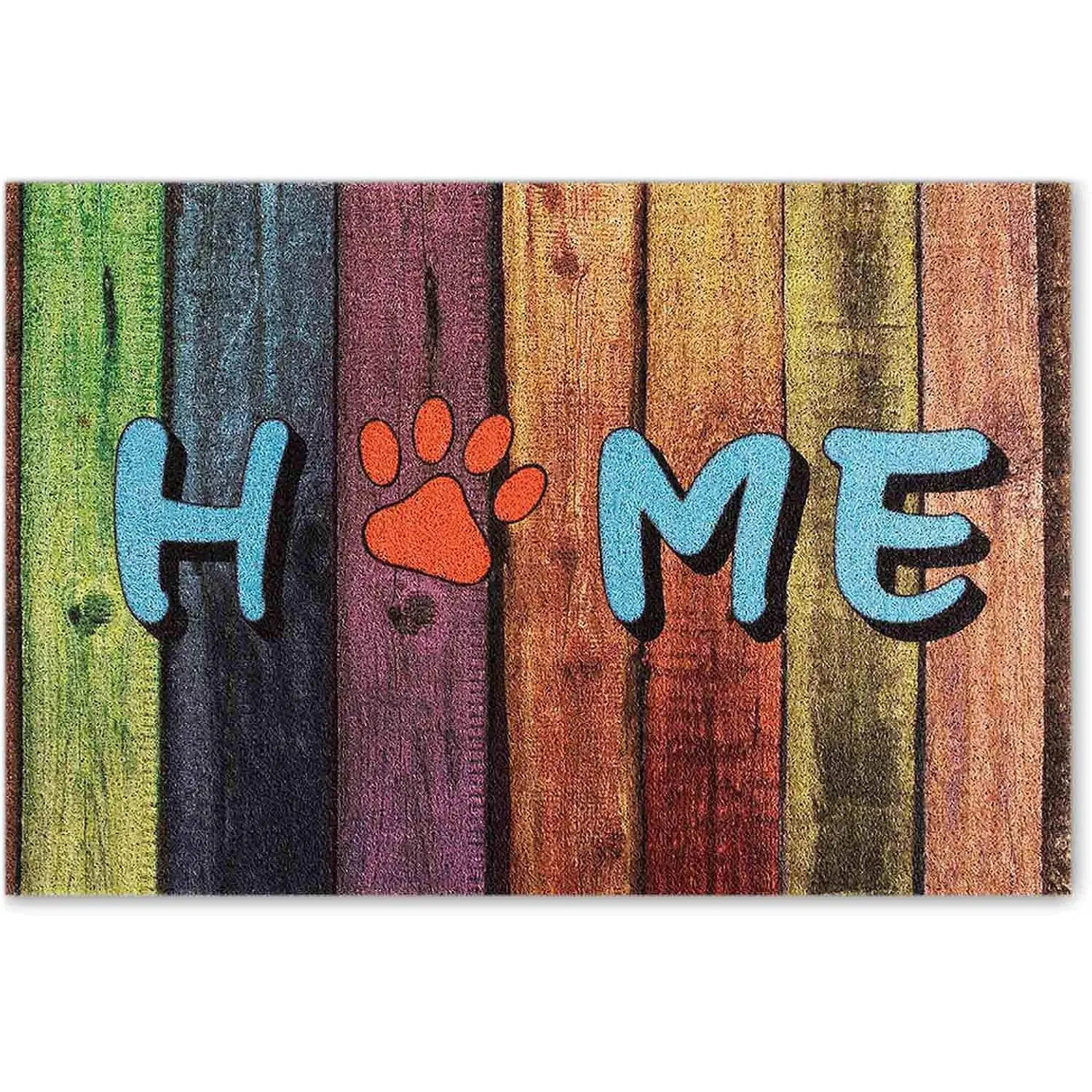 Colorful Doormats Entrance Front Door Rug Funny Outdoors/Indoor/Bathroom/Kitchen/Bedroom/Entryway Floor Mats,Non-Slip Polyvinyl Chloride (24"×16", )