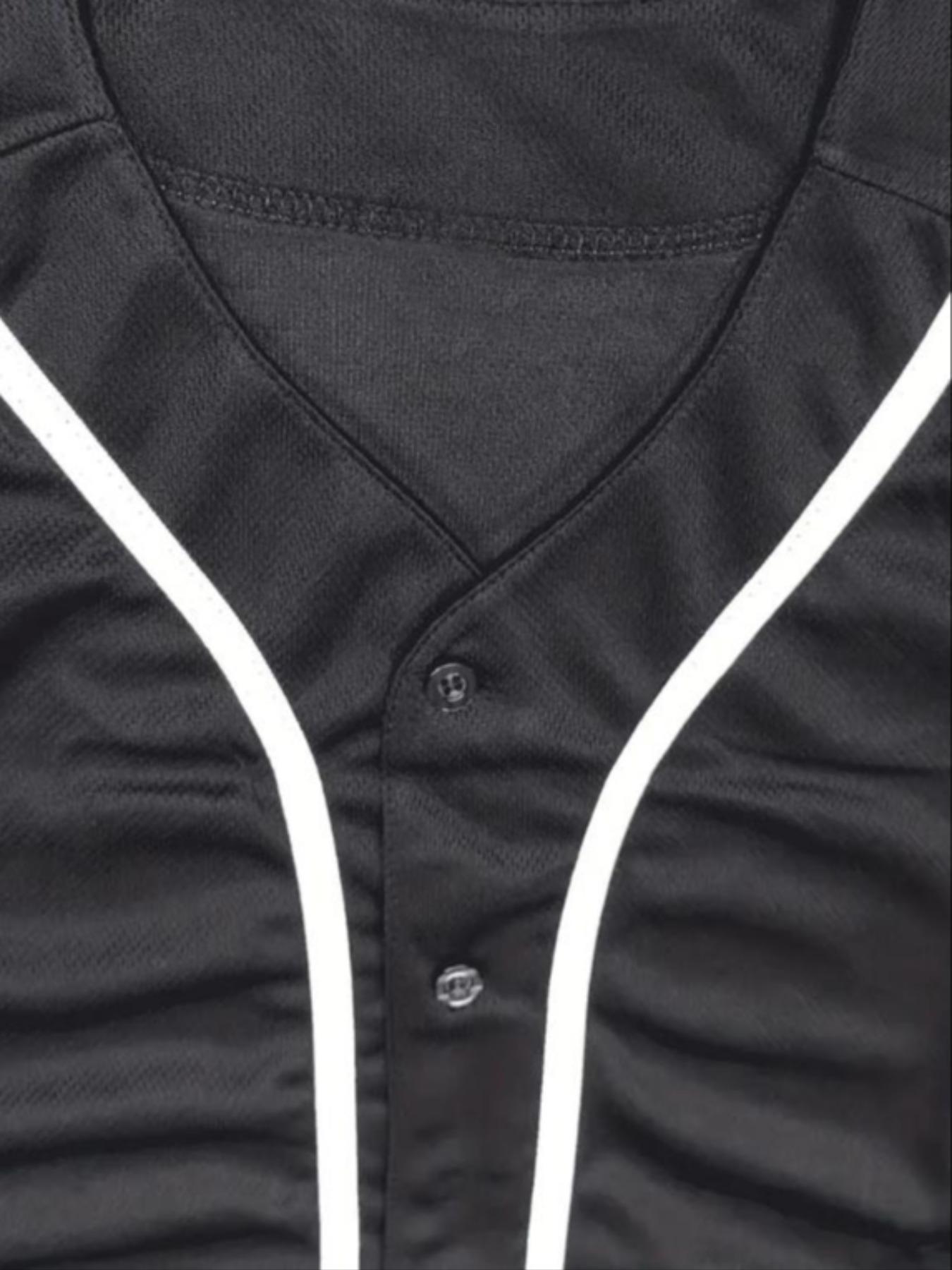 Baseball Jersey for Men and Women, Baseball Shirts for Button up Shirt,Hipster Hip Hop Sports Uniforms, Sports Top