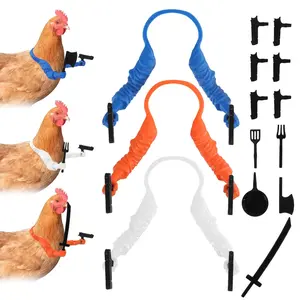 3pcs 3D Printed Chicken Arms with Guns, Unique Gag Props for Cosplay & Gifts, Chicken Costumes for Real Chickens, Soldier Role-Playing Accessories