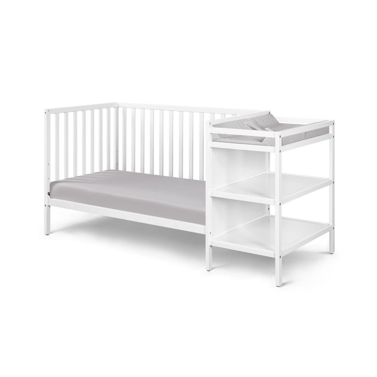 Aobtkel 3-in-1，Baby Bassinets Bedside Sleeper - Portable Pine WoodBedsideBassinet,3 Heights Small Mini Crib withMattress,Space-SavingDesign Baby Crib for Newborns 0-36 Months, Solid Wood BedFrame with Fence, Door &Safety Guardrails, CPC Certified