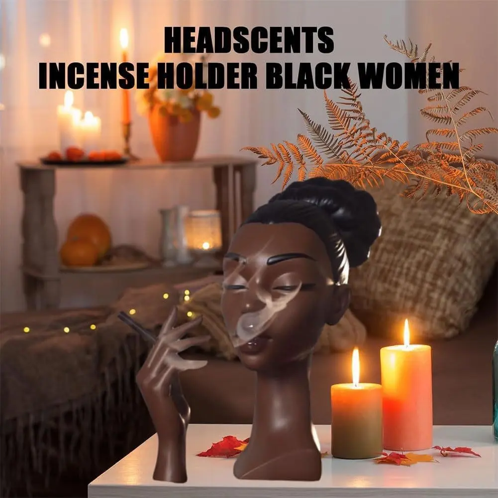 Elegant Desktop Statue Headscents, Creative Decorative Piece, Luxurious Women's Fragrance Burner, Unique Tabletop Ornament
