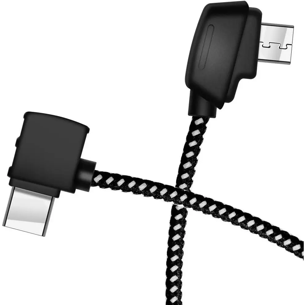 -AB to USB C 8.14 Inch Remote Controller  for  Mavic Mini, Mini SE & Mavic 2 Pro/Zoom, Air, Pro ; OTG Nylon Braided Type C Tablet Data Cord (Type-C Connector)