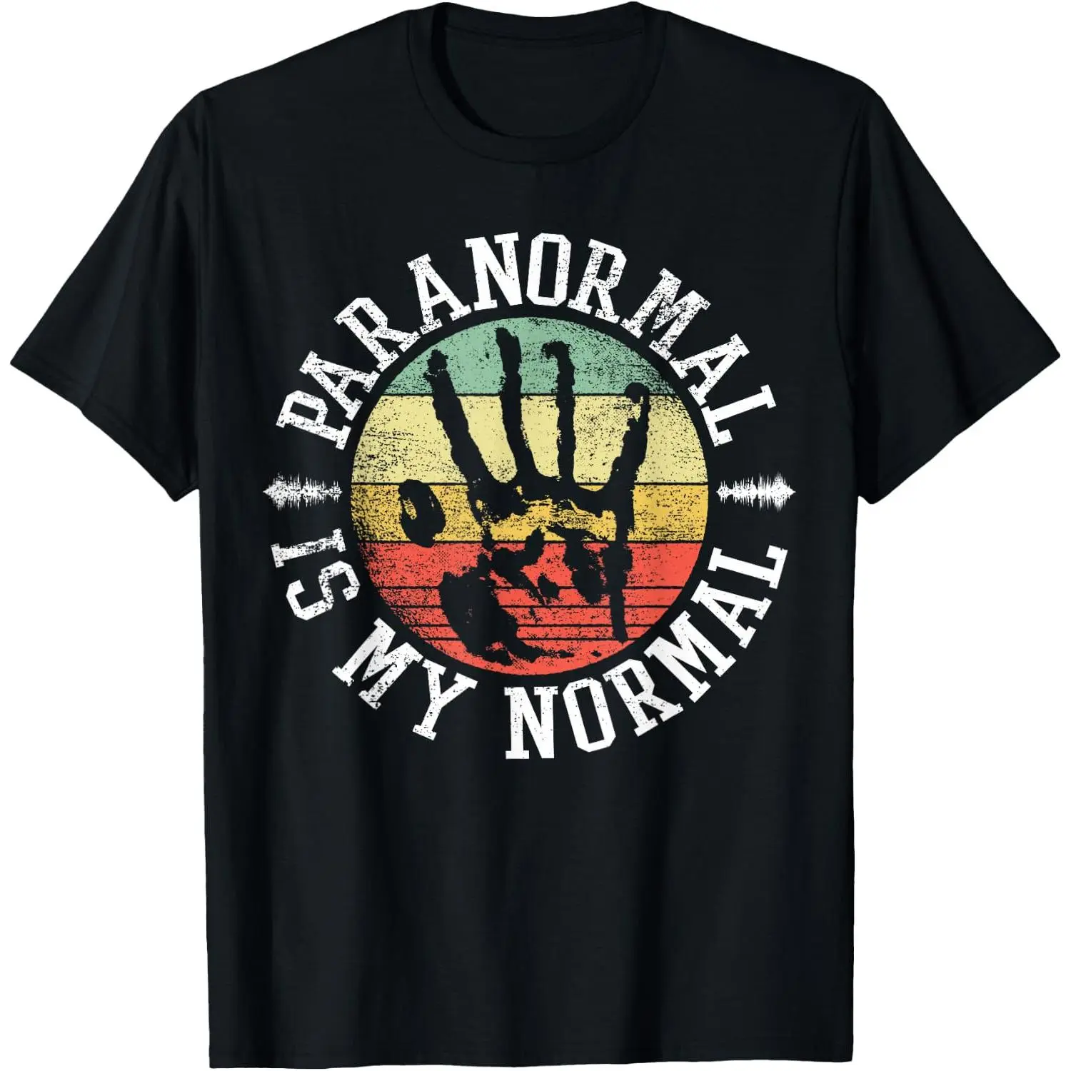Paranormal Is My Normal Halloween Graphic T-Shirt, Funny Paranormal Researcher Quote Print Short Sleeve Cotton Tee, Ghost Hunting Casual Shirt