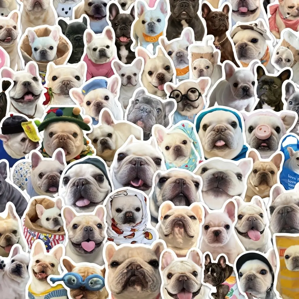 Cute Dog Stickers Set, 5 Packs X 60pcs Each, 300pcs Total, Abstract Expressions, Fun Phone & Notebook Decorations, Funny Puppy Stickers