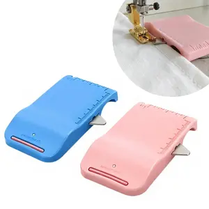 Magnetic Sewing Machine Sleeve Tool - Sewing Tools 4 in 1 Edge Guide, Slotter and Ruler Scale for Cuff Socket Top Seam, ABS Seam Guide for Beginners