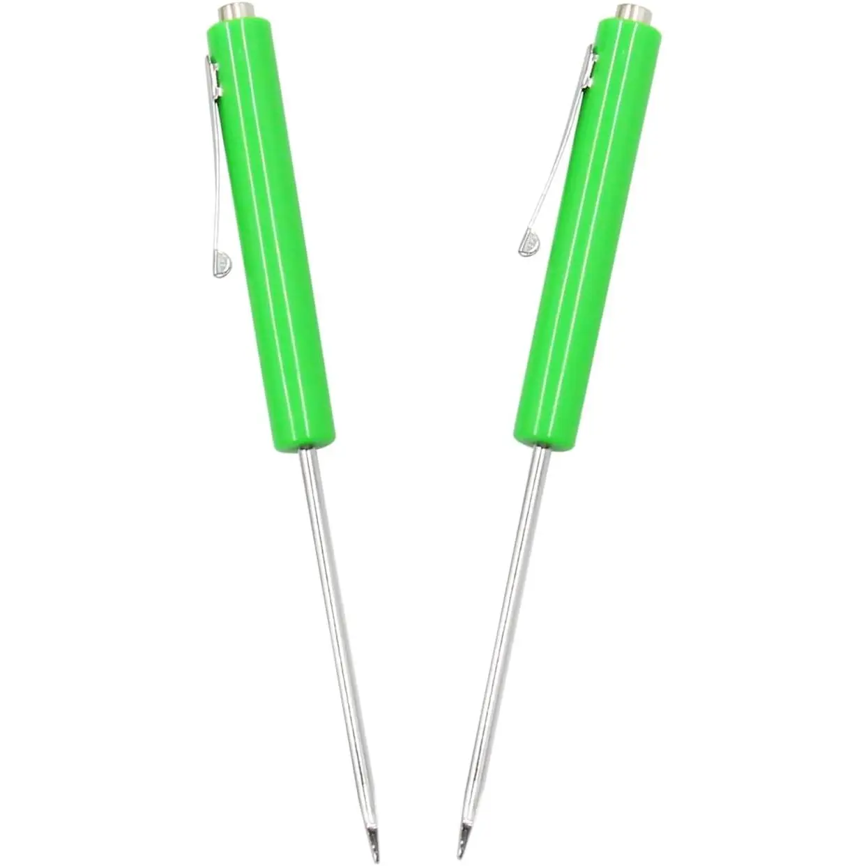 Mini Pocket  Green Portable  Slotted Screw Driver with   Slotted Tips 2 count