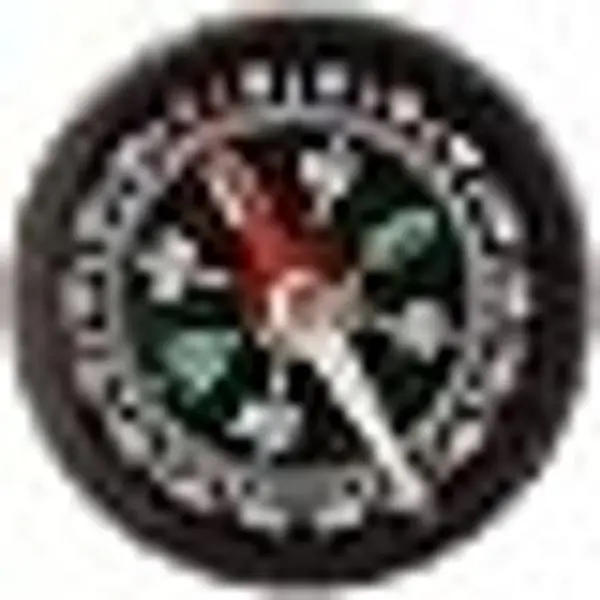 Black Mini 40mm Pocket Oil Filled Survival Compass, Portable Navigation Accessory for Camping Hiking Handheld Outdoor Activities