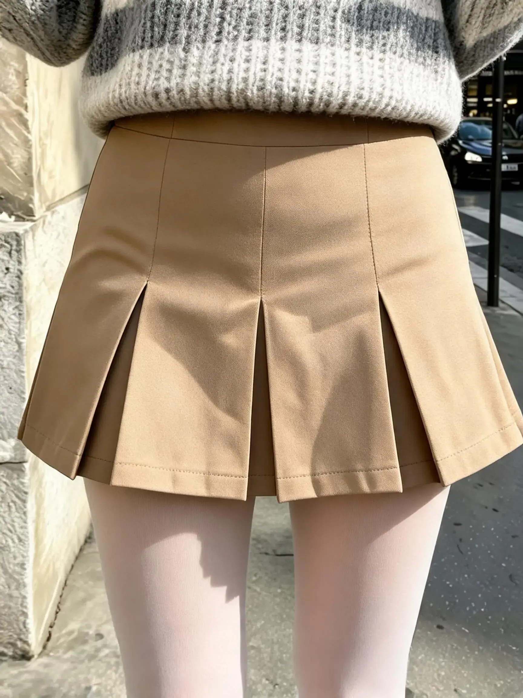 Women Pleats Short Skirts New Fashion Women High Waist Basic Mini Skirts Bottom Streetwear Female Casual Summer Skirt Short Clothes Fitted Design Skirt