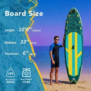 [Special Offer for You] Premium inflatable stand-up paddleboard, equipped with a two-in-one paddle, wide and stable design, non-slip comfortable deck, suitable for adults and teenagers
