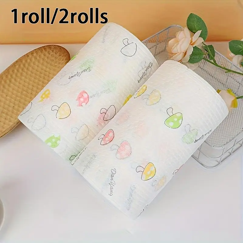 Washable Kitchen Paper Towel, Kitchen Cleaning Towels, 400pcs/set Absorbent Non-stick Oil-absorbent Roll, Wipes, Durable Kitchen Cleaning Essentials for Home Car Living Room Toilet