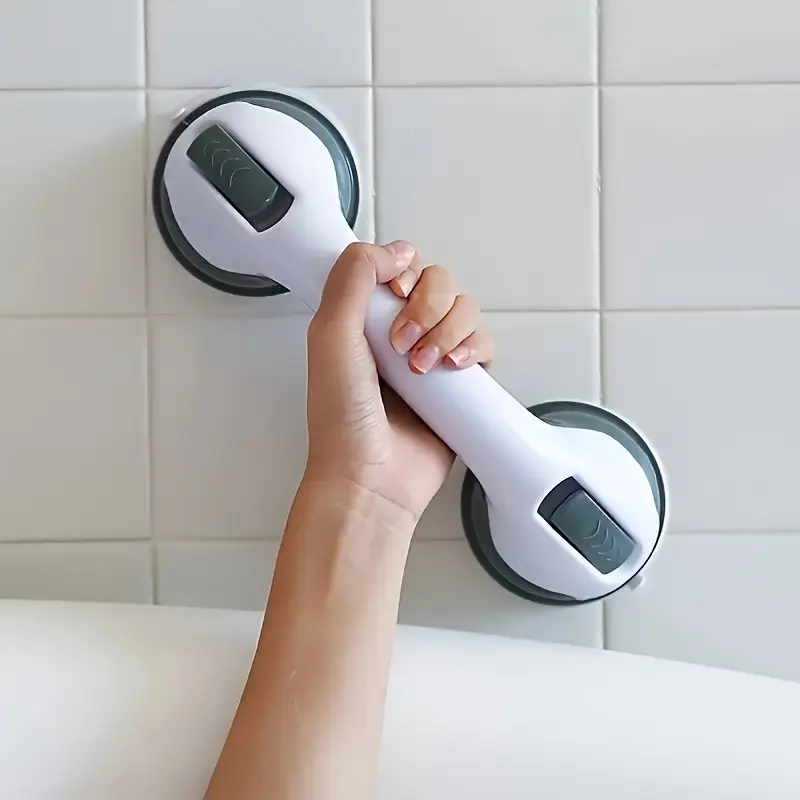 Shower Handle, Safety Assist Grip with Anti-Slip Support for Toilet, Home and Bathroom Use – Vacuum Suction Cup Grab Bar & Accessory