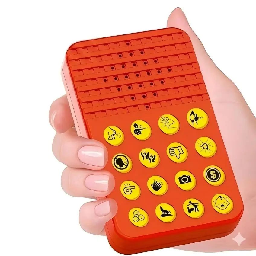 16 Sound Effects Device Noisemaker, Portable Handheld Multi-Function Funny Sound Maker, Engages Children, Unisex Design, Creative Prank Gift, Party Fun Equipment, Requires 2 Aaa Batteries