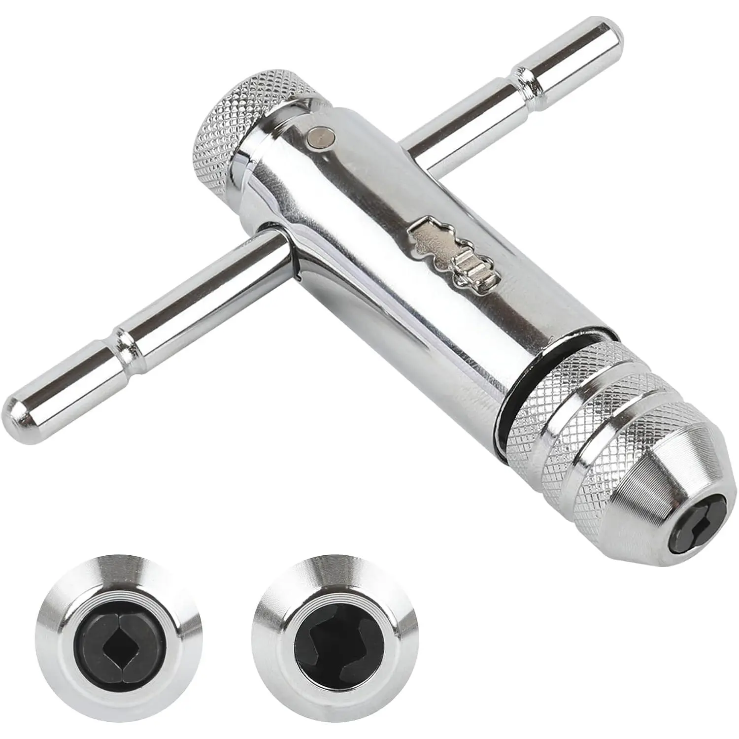 1 count Ratchet T Handle Tap Wrench for M3-M8 (1/8"-1/4") | Adjustable T-Handle Holder Ratcheting Wrench for Thread Screw Taps