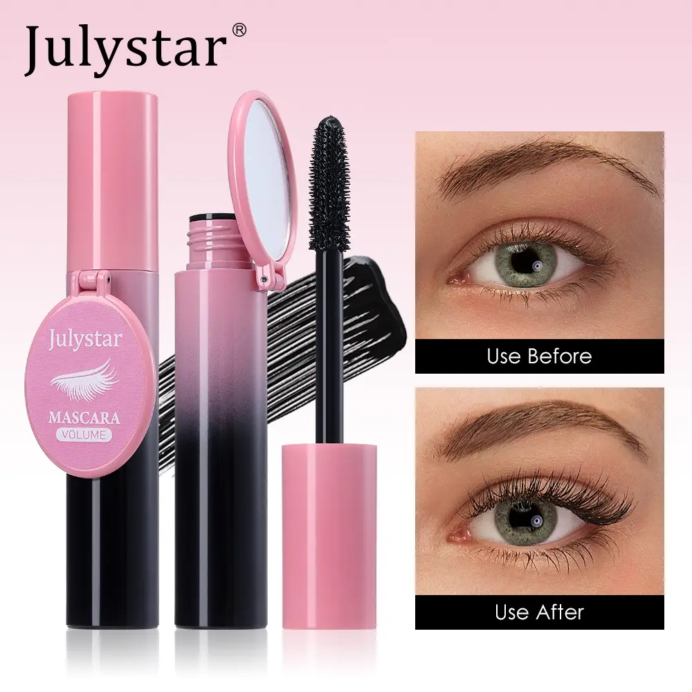 Julystar Waterproof Mascara - 24-Hour Volumizing & Lengthening Formula for Lifted, Defined Lashes, No-Smudge Beauty Cosmetic, Beauty Products, Voluminous Mascara, Dramatic Lashes, Lengthening Mascara