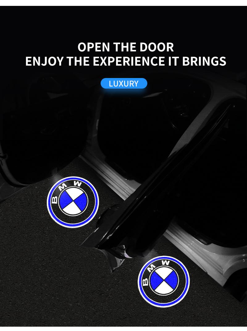 Led HD Car Door Logo Welcome Light Projector Lamps Accessories For BMW