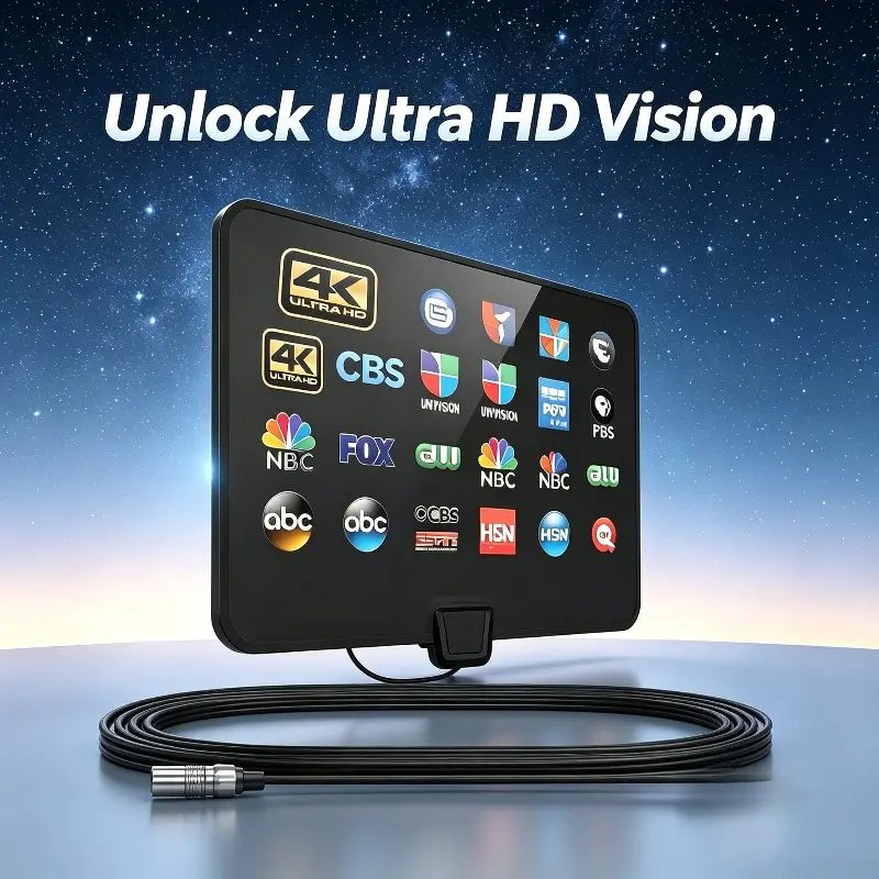 2026 New TV Antenna Indoor/Outdoor Long-Range HD Signal Amplifier Newly upgraded for stable signal reception channels