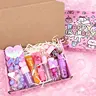 Cute Cartoon Graffiti Makeup Gift Box, 8pcs Lipstick Set, Lip Care Moisturizing Lip Balm, Shimmer Glossy Juicy Lip Gloss, Glimmer Gloss, Color-Changing Lip Oil, Perfect Birthday Gift, Cosmetic, Lip Cosmetics