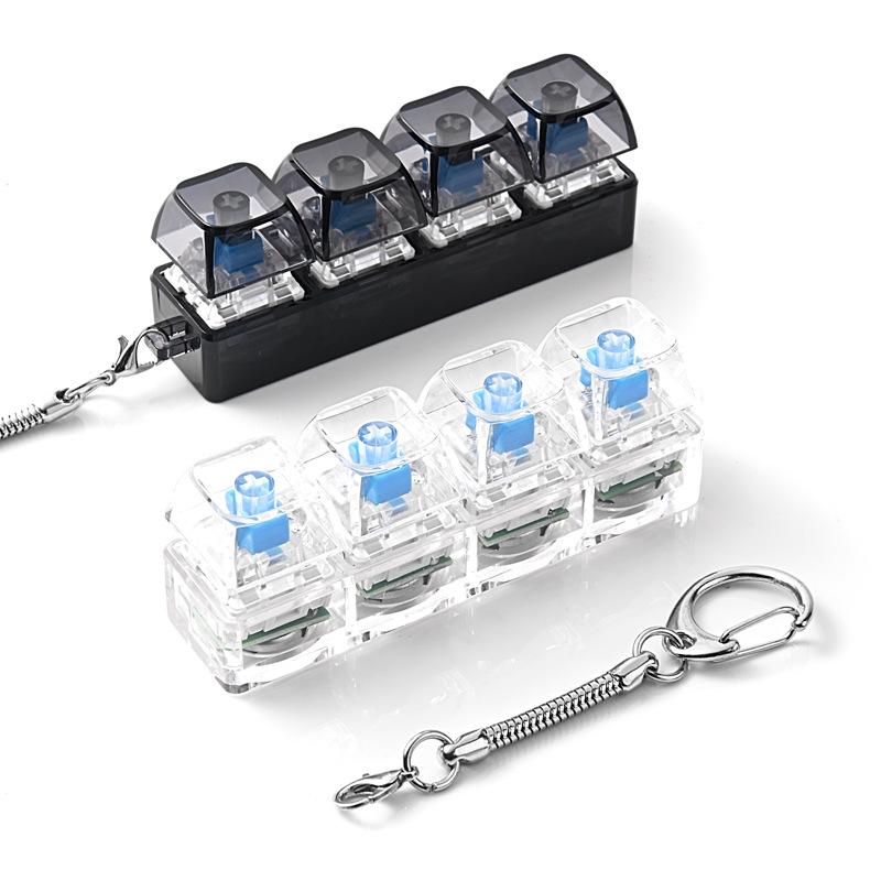 Button Press Squishy Keychain, Household Stress Relief Decor for Daily Use