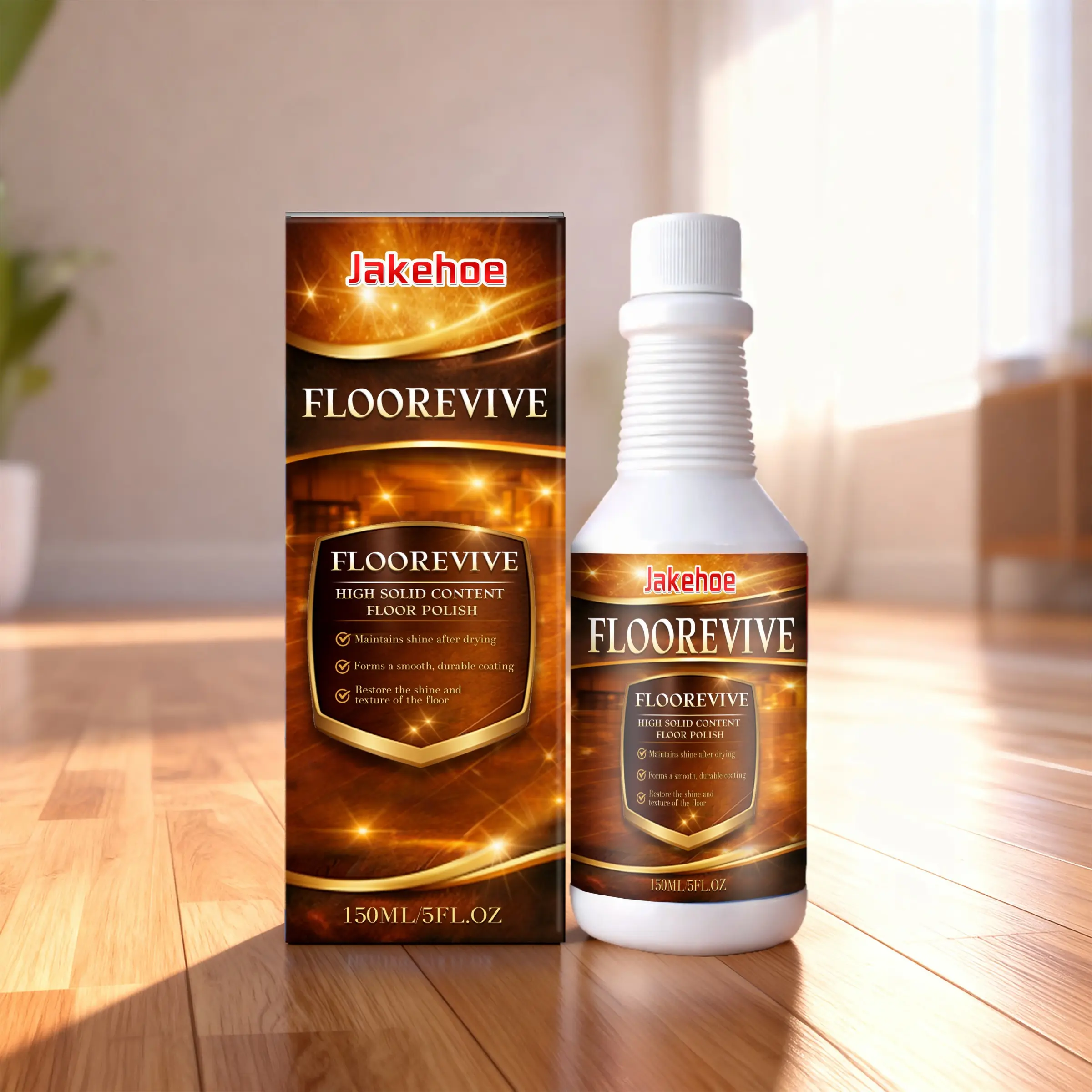 Floor Care Agent Multi-Material Maintenance Brightening Home Cleaning Repair Floor Care Product, Essential for Household Flooring Upkeep, Household Liquid Floor Cleaner