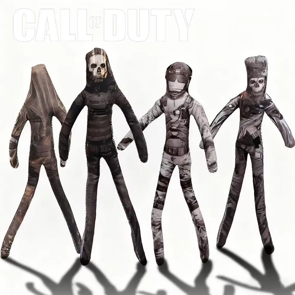 Call Of Duty Ghost Sebastian Krueger Cosplay Stuffed Plush Doll, 2026 Hot Toy, Abstract Twistable Props, Halloween Party Accessories