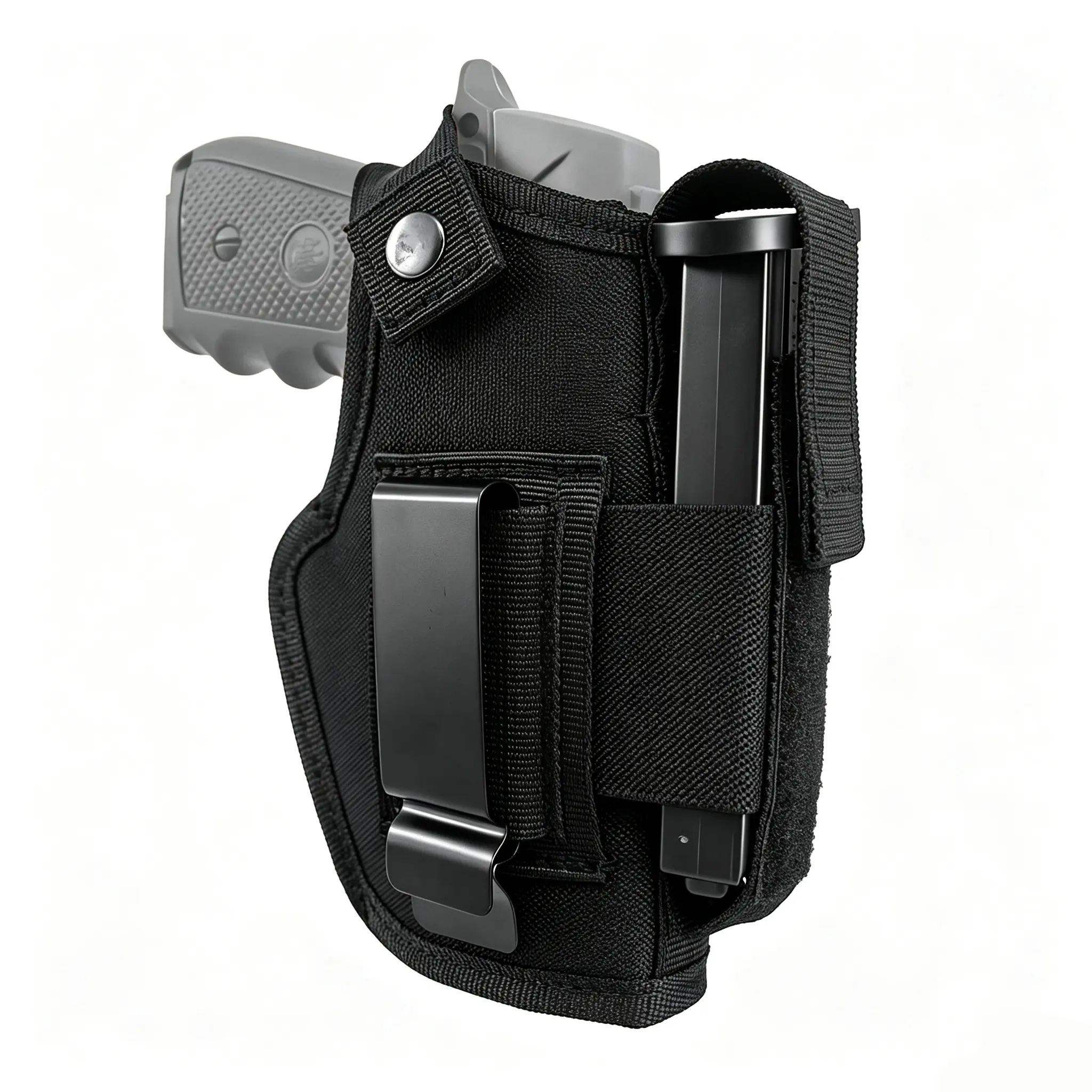 Universal Gun Holster for Men Women, IWB OWB Concealed Carry Holster with Magazine Pouch, Right or Left Hand Draw, Fits Glock 17 19 19X 23 26 27 32 42 43 43X 45, Sig Sauer P365 P365XL P320, Taurus G2C G3C GX4, Springfield XD XD-S 1911, 9mm .380 Pistols