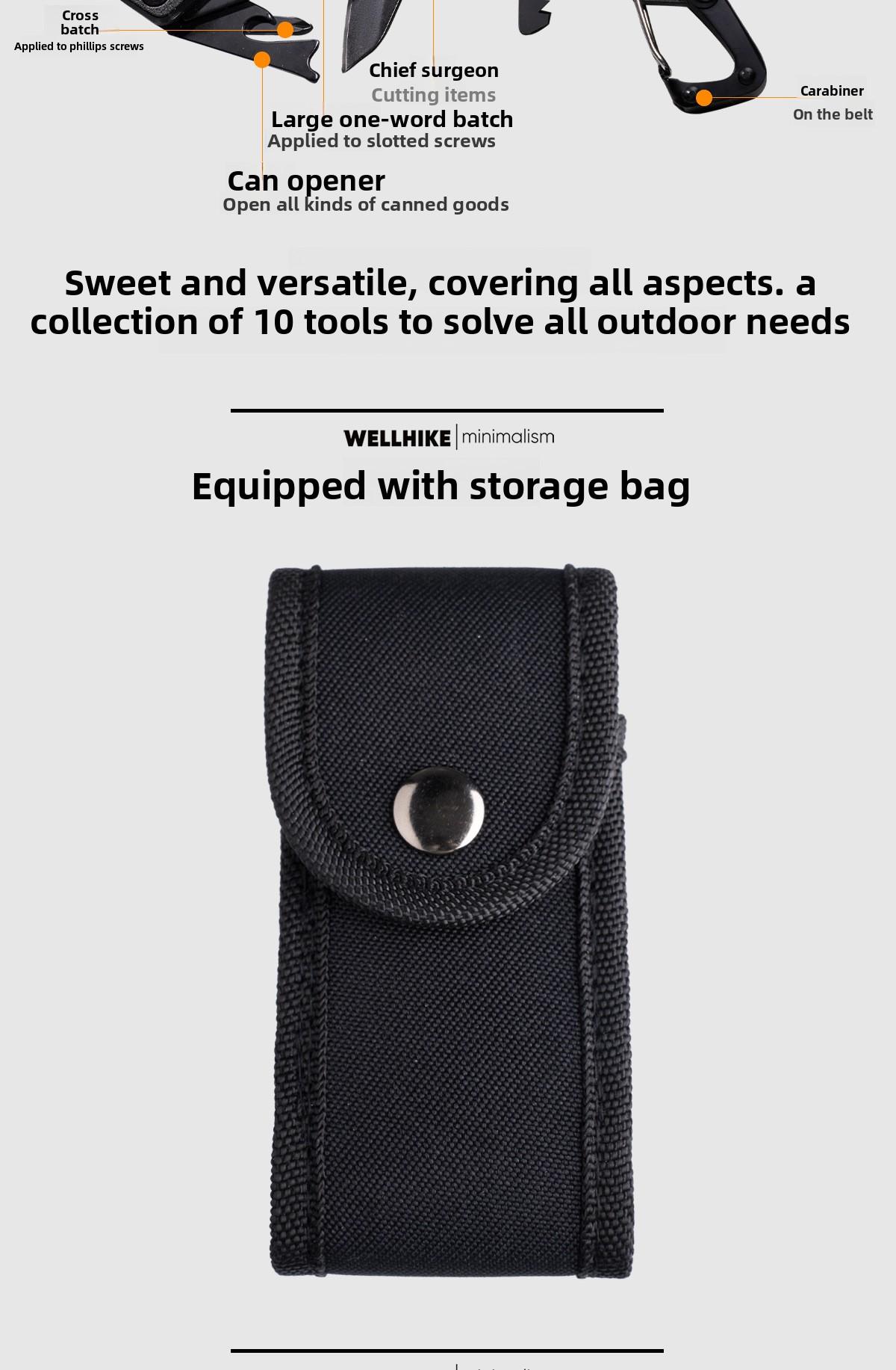 Tactical tool pliers Multifunctional tactical pliers Outdoor camping Vehicle pliers Screwdriver BC style EDC pliers