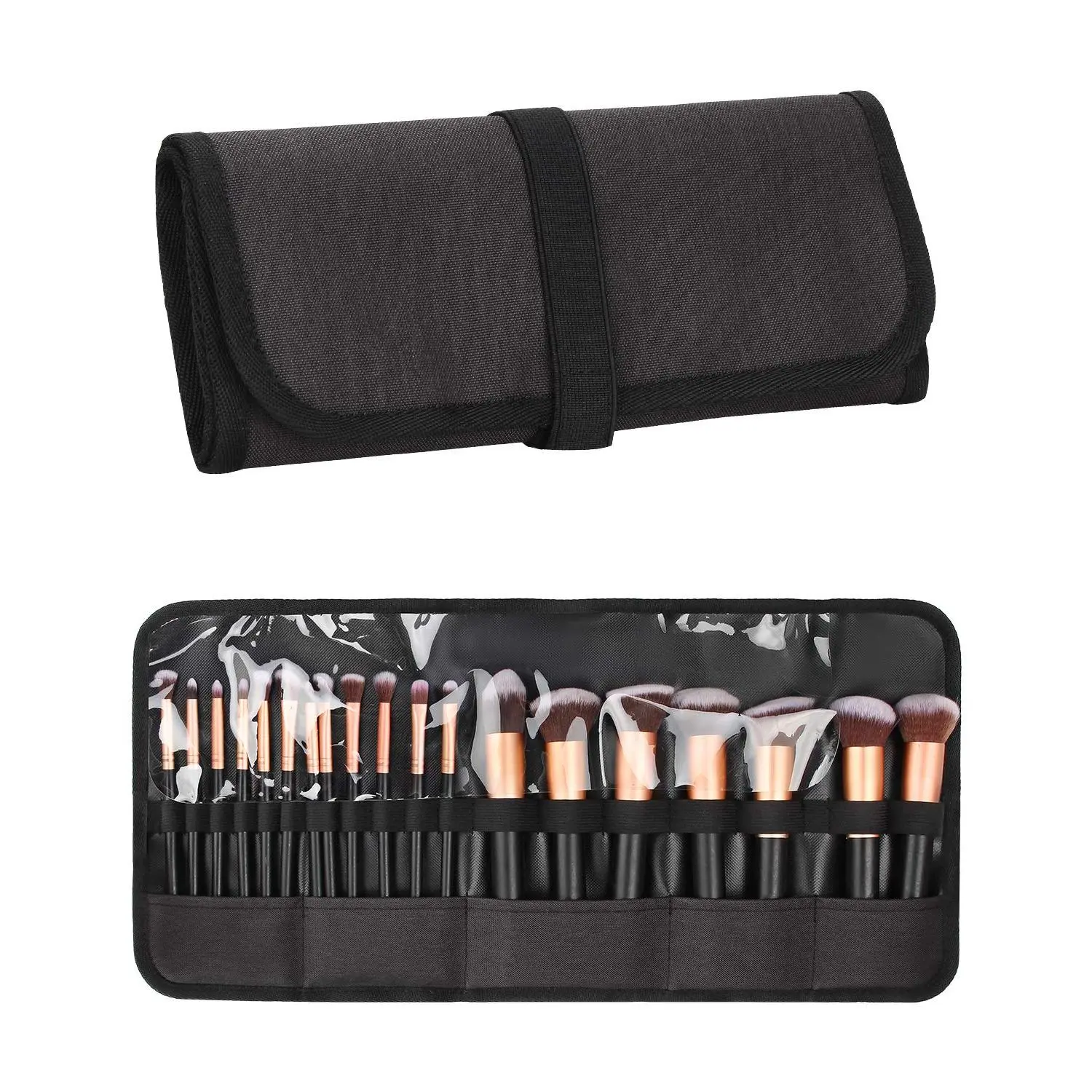 Makeup Brush Holder,Makeup Brush Organizer,Travel Makeup Brushes Bag  Bags Pouch for Women  Brushes Makeup Artist -Brushes Not included