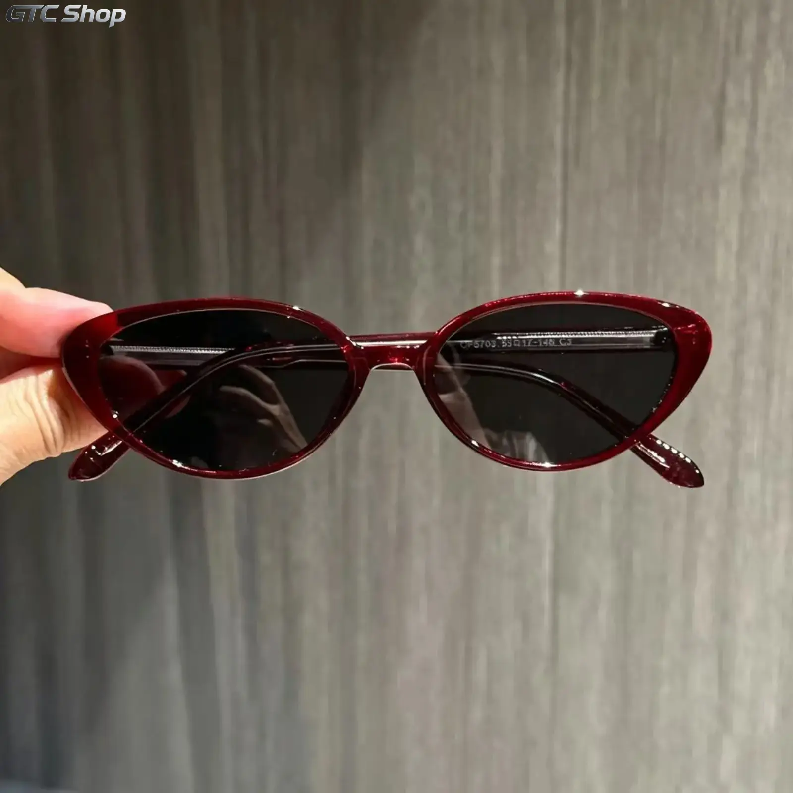 Cat Eye Polarized Sunglasses - Gem Red, Polarized Lenses, UV Block, Unisex Wear, Optical Frames with Custom Prescription Option for Outdoor Daily Use, Polarised Lens, Uv Protection Lens, Full Rim, No, Sunglasses For Women, Uv Block Lens, Eyewear Fashion,,
