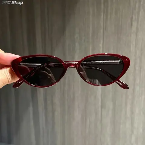 Unisex Cat Eye Classic Polarized Glasses - Gem Red Full Rim Optical Frames, UV Block, Custom Prescription Option, Trendy Styling Sunglasses, Street Trendy Eyewear, Sun Protective Sunglasses for Daily Outdoor Sports