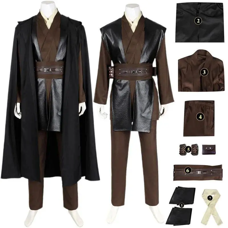 Jedi Anakin Cosplay Costume Disfraz Halloween Carnival Party Outfits