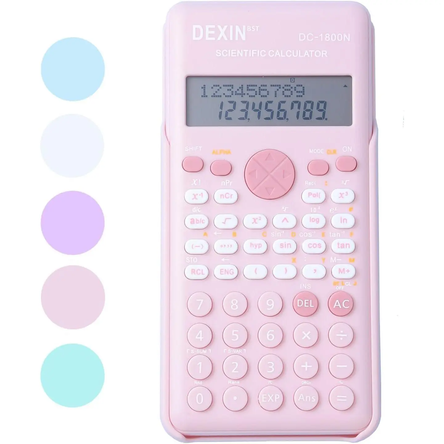 Scientific Calculators for Students, 240 Functions 2-Line Standard Scientific Calculator, Cute School Office Supplies,Math Calculator for School ()