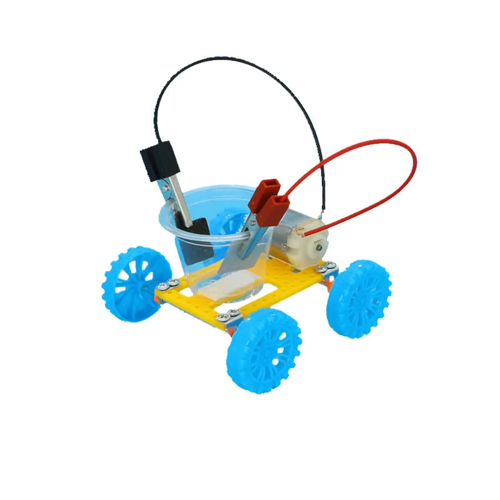 DIY Salt Water Powered Car Assembly Kit, School Supply Set, STEM Educational Science Experiment Model, Student Handmade Tech Craft for School Project Practice