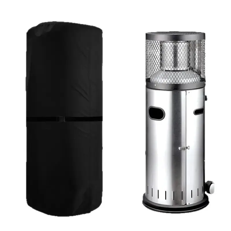 1pc Patio Circular Heater Cover, Outdoor Heater Cover, Dustproof Round Stand-Up Patio Heater Cover.
