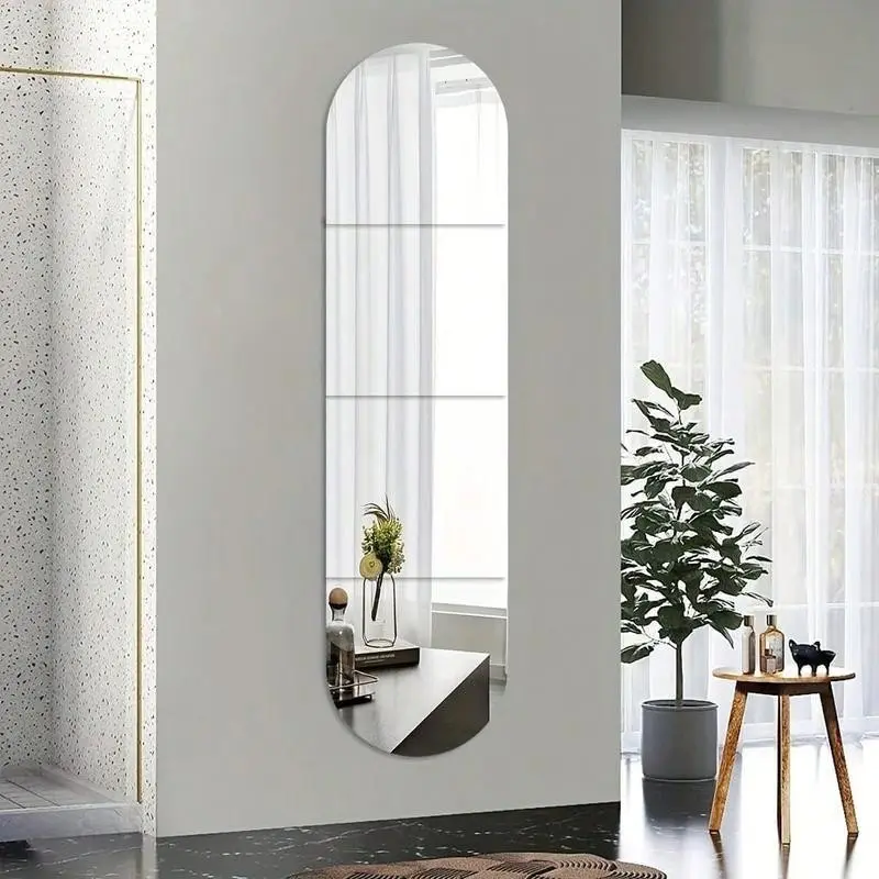 Acrylic full-size decorative mirror, self-adhesive non-breakable mirror, wall-mounted sticker mirror, decorative mirror wall sticker.