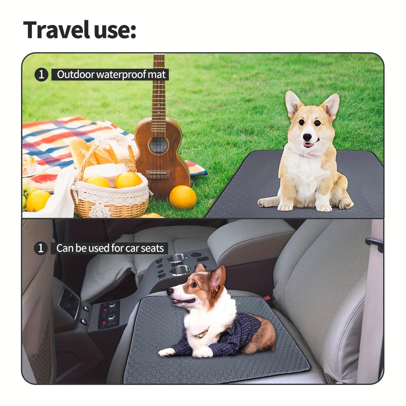 Washable Waterproof Pet Pee Pad, Extra Thick Highly Absorbent Reusable Dog Training Pad, Non-Slip Mat for Small Dogs & Cat Litter Box