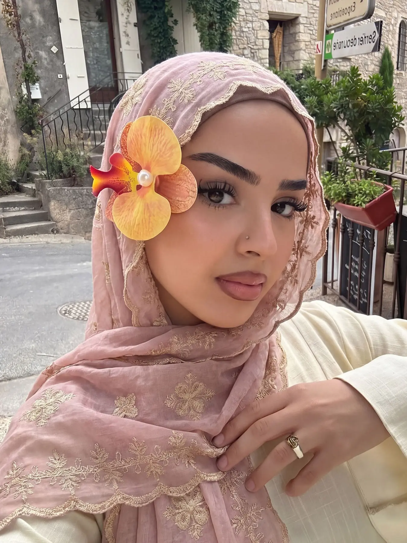 Cross-Stitch Cotton Linen Hijab Scarf, 80x175cm Breathable Muslim Headscarf, Daily Wear Abaya Accessory, Versatile Wraparound Scarf