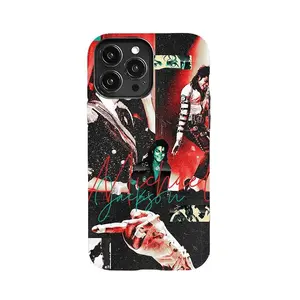 "King of Pop" Michael Jackson film-style phone case. Compatible with iPhone 12 through 17 Pro Max/Plus series and Samsung Galaxy S23 through S26; features a durable, drop-resistant hard shell with high-definition printing—the perfect gift choice.