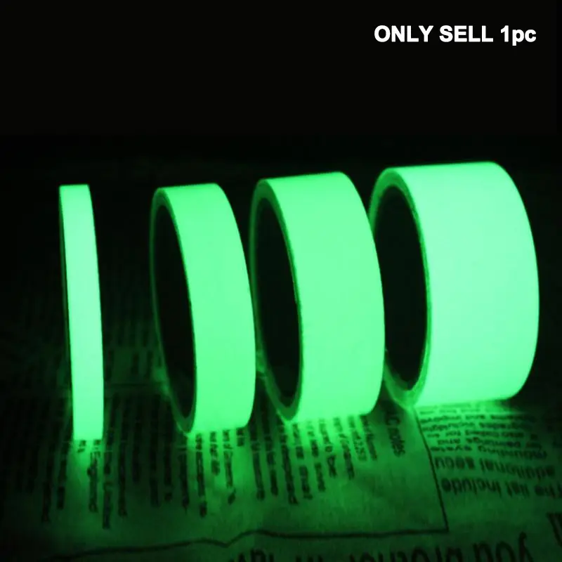 3M/5M Self-adhesive Luminous Tape, 1 Roll Night-Vision Glow Stickers, DIY Home Decoration Warning Fluorescent Safety Tape for Party Self Adhesive Strip
