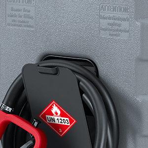 【GARVEE】15 Gallon Portable Fuel Caddy with 10-ft Hose, Siphon Pump, and 7.5 L/min Manual Nozzle, Available in Gray, Red, and Yellow for Efficient Fuel Transfer and Storage.