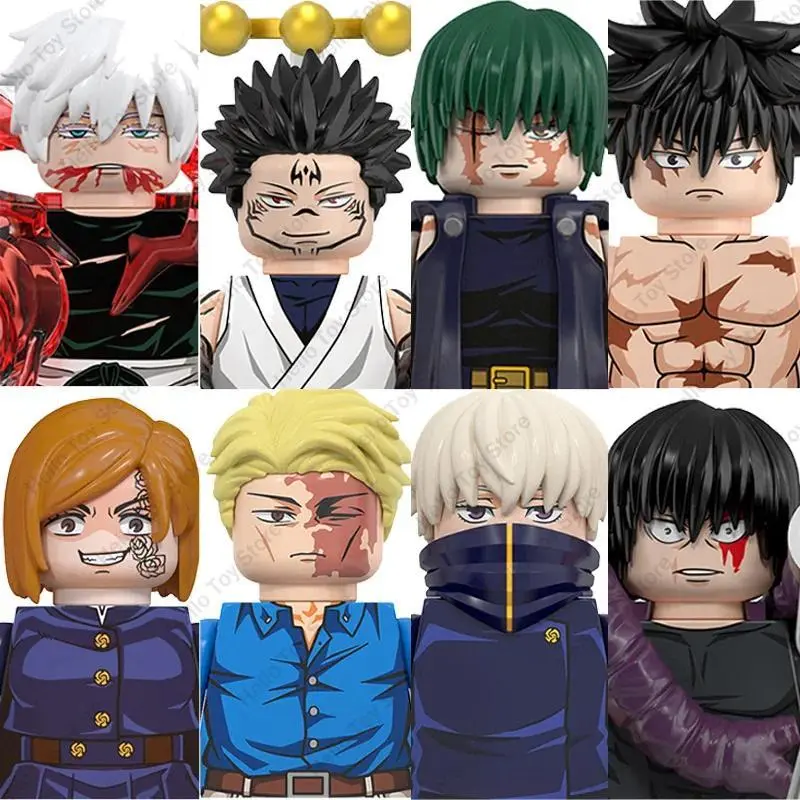 2026 new hot item Jujutsu Kaisen  Anime Mini Acion Figures Satoru Gojo Model Classic Cartoon Building Blocks Itadori Yuji Dolls Bricks Toy Gift