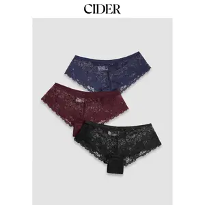 Cider 3pcs Lace Middle Waist Brief