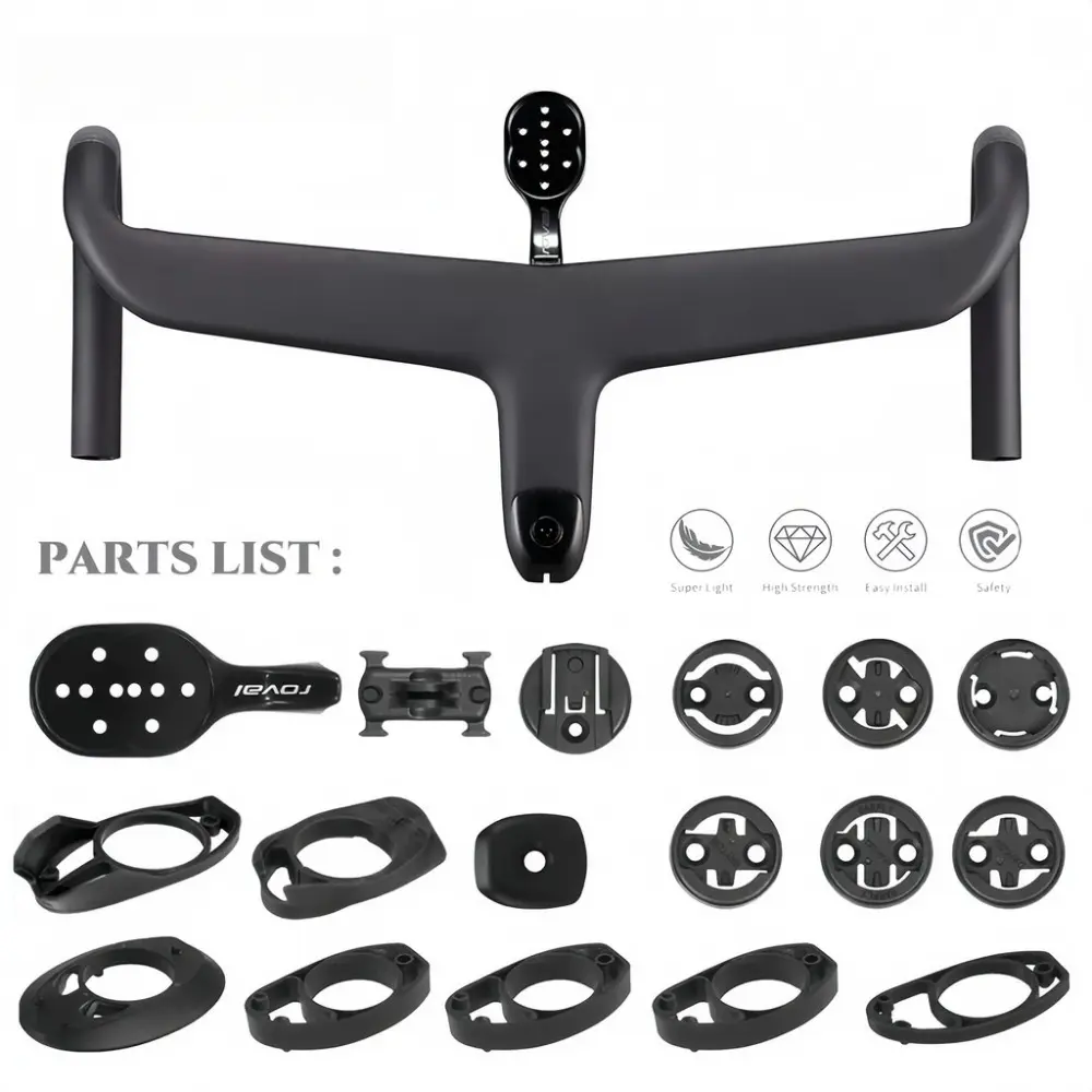 Roval Sl7/Sl8 Full Internal Cable Routing Road Bicycle Handlebar T1000 Carbon Integrated Cockpit Di2 Carbon Handlebar With Mount