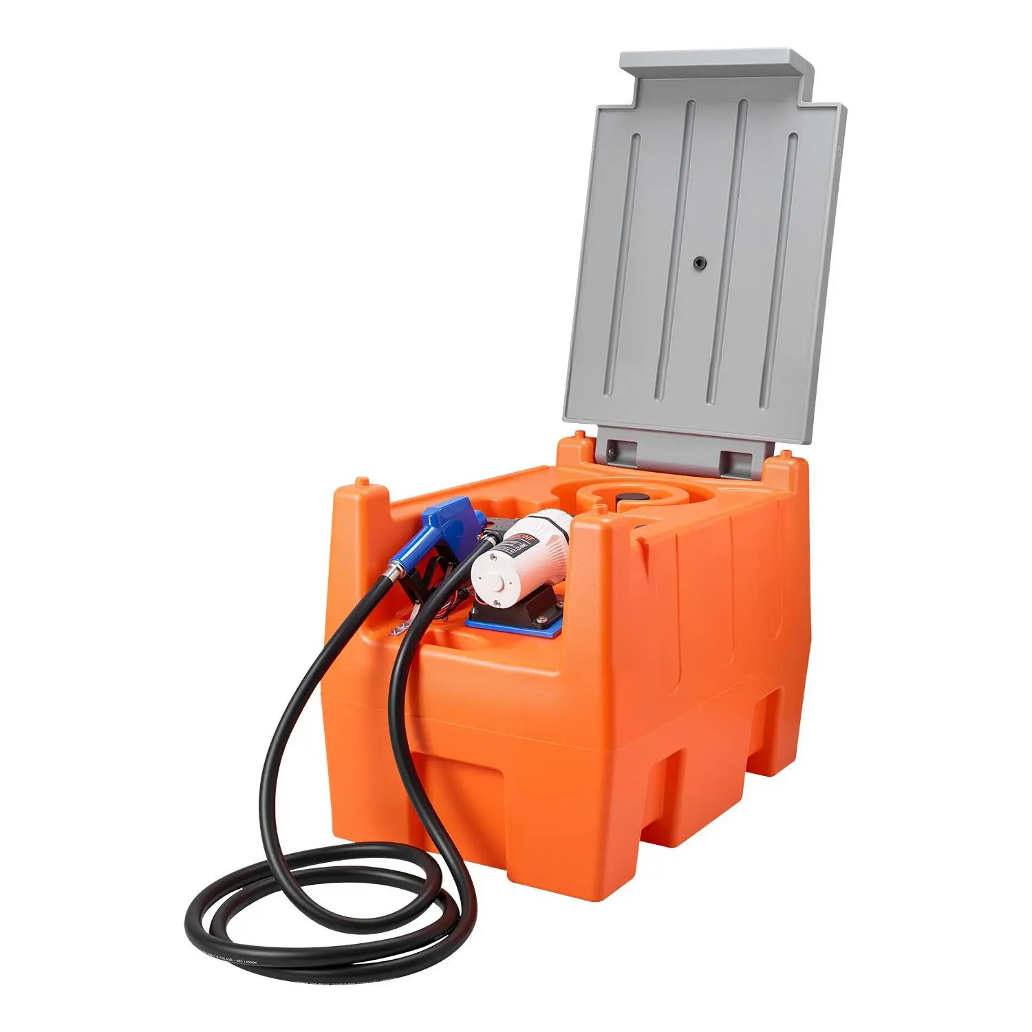 【DealsForYouDays】VEVOR 12V DEF Transfer Pump Kit, 8.5 GPM, Diaphragm Irrigation Self Priming Electric Water Pump, with 58 Gallon Tank, Automatic Nozzle, 13.12 ft Hose, 26.25 ft Lift, for Diesel Exhaust Fluid Urea