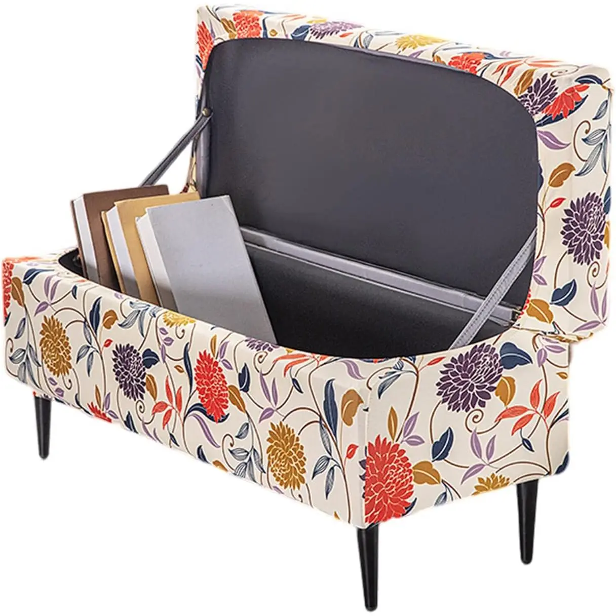 Ottoman Cover Stretch Ottoman Bench Slipcover Folding Bench Ottoman Cover Footrest Stool Slipcover Footstool Protector Cover with Elastic Bottom,Medium