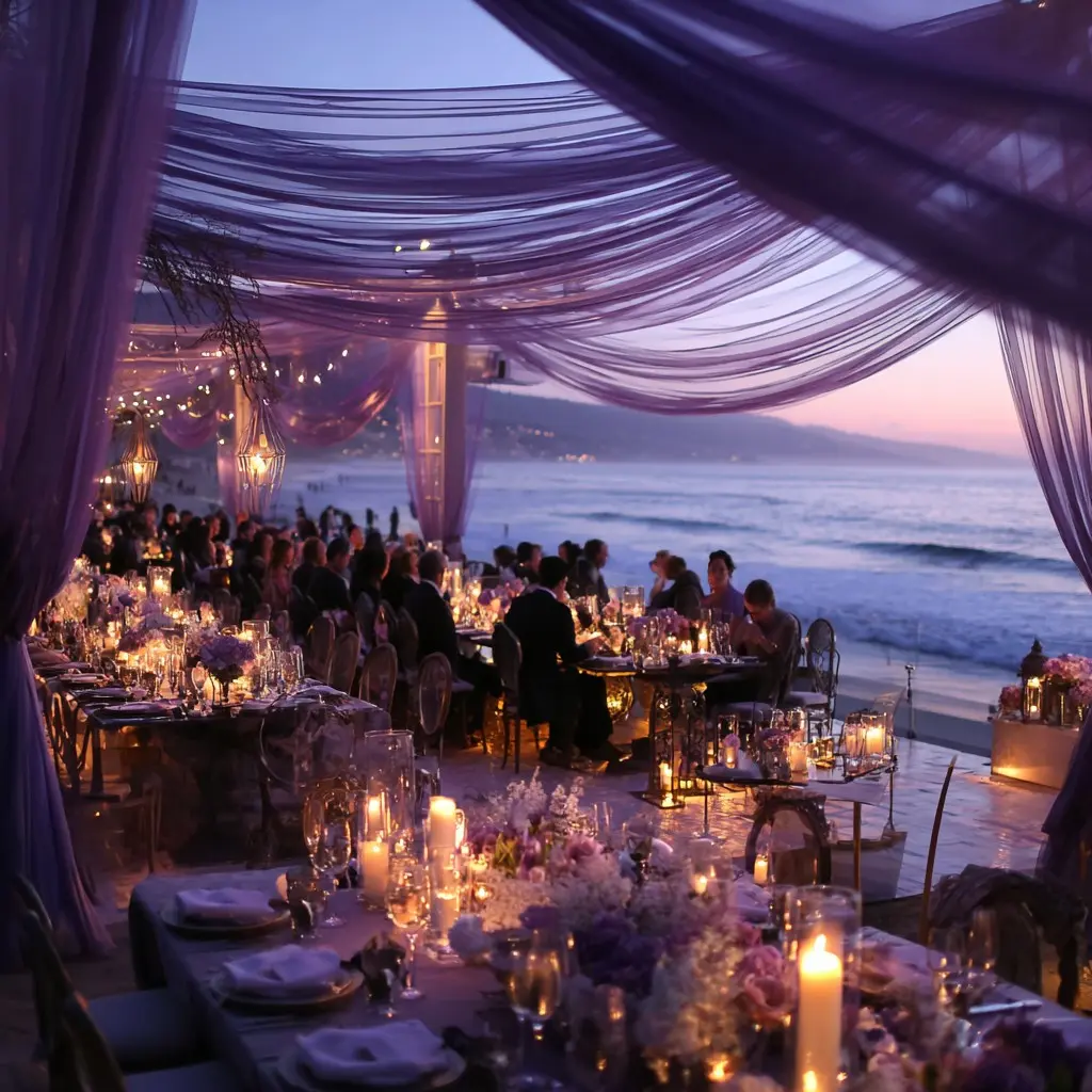 High-End Deep Wedding Drapery, Transparent Polyester Fabric, Ideal for Weddings, Tablecloths, Backdrop Decor, Valentine's Gift