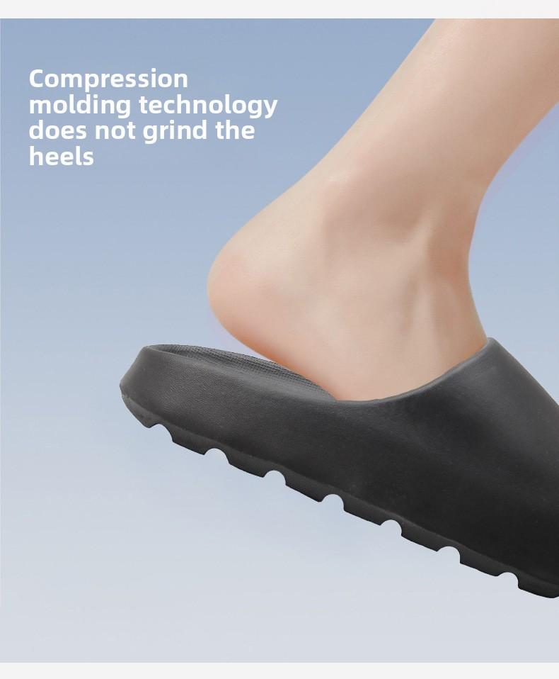 Coconut Slippers for Men, Sports Outdoor Wear, Home Use, Thick Sole EVA Slippers with Soft Cushioning for Women